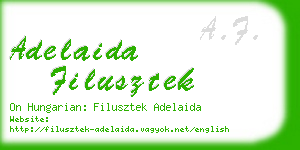 adelaida filusztek business card